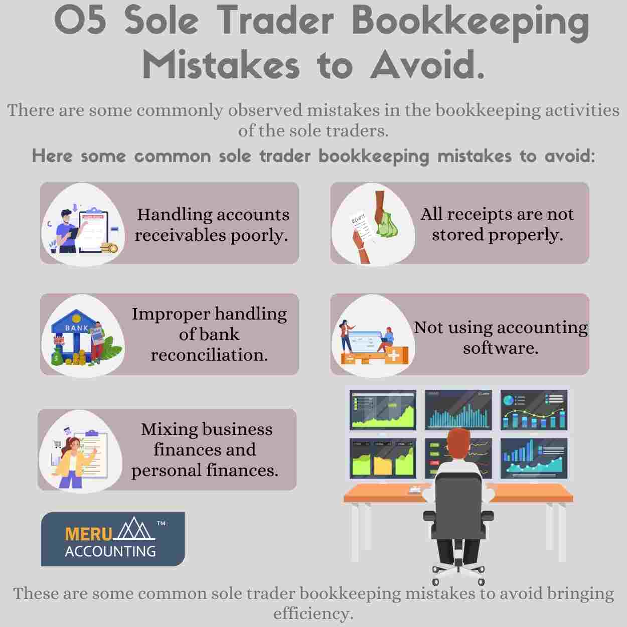 5-sole-trader-bookkeeping-mistakes-to-avoid