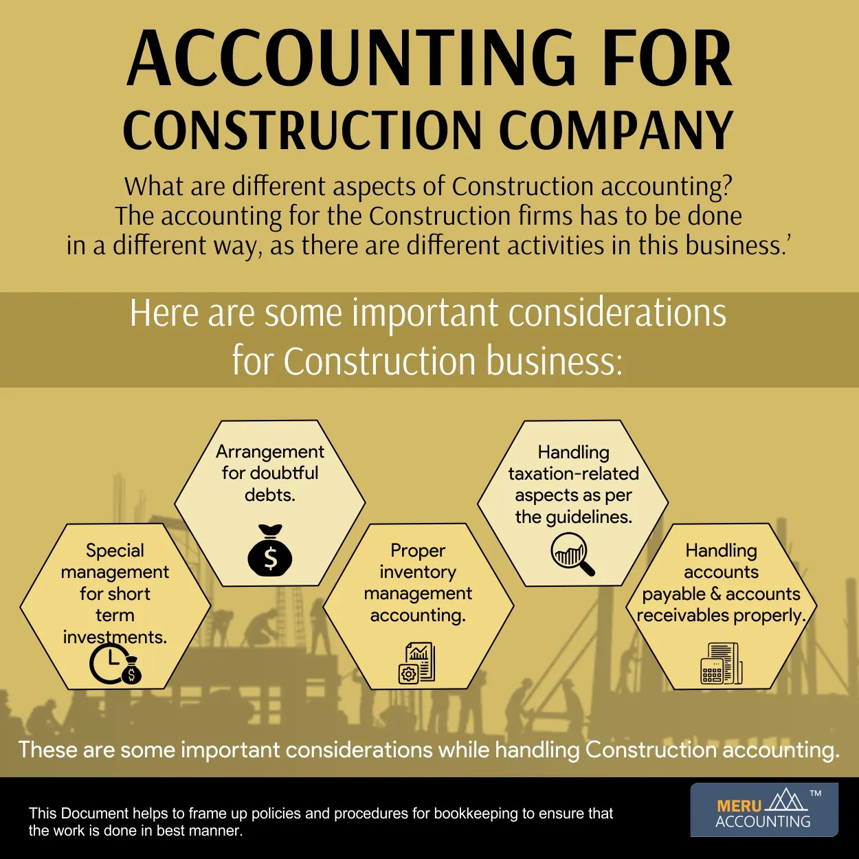 Accounting for construction